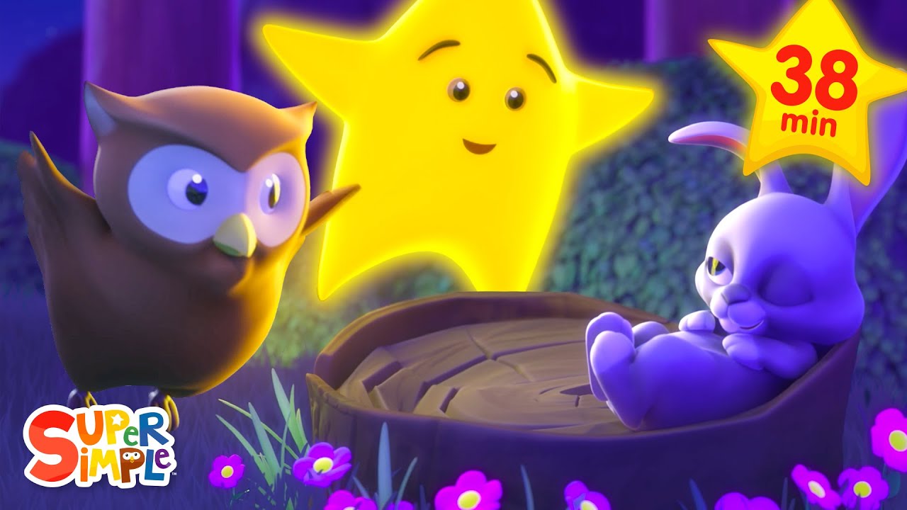 Best Bedtime Songs 😴 | Lullabies for Babies and Toddlers | Super Simple Songs img